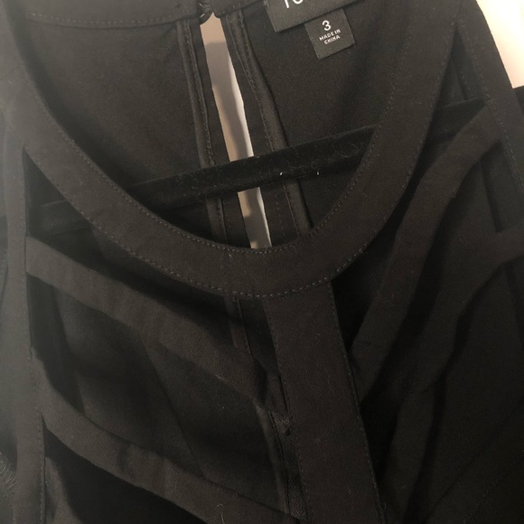 Torrid Cage Neck Peplum Top - Picture 3 of 4